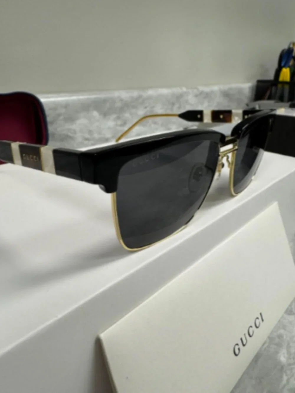 GUCCI | NEW | 0603S | 0603S - 001 | BLACK - GOLD | GREY